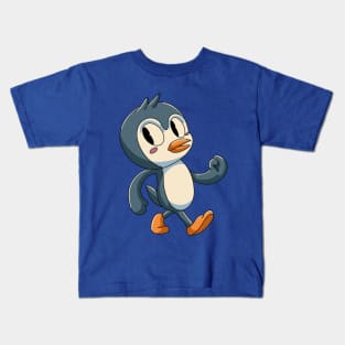 Cheerful Penguin Christmas Kids T-Shirt